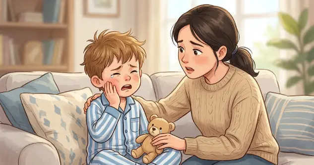 كيف تعرفين أن طفلك يعاني من ألم في أسنانه؟