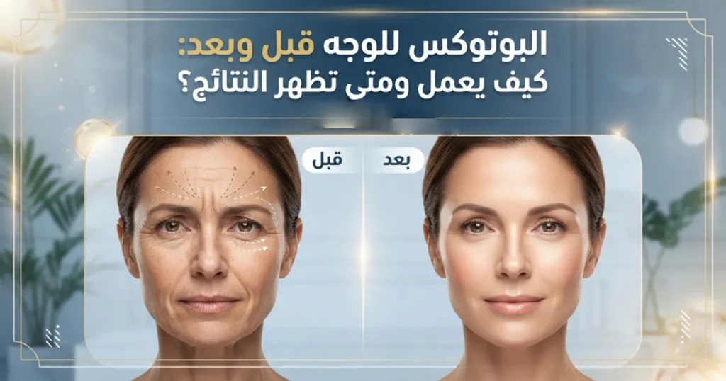 بوتكس الوجه قبل وبعد