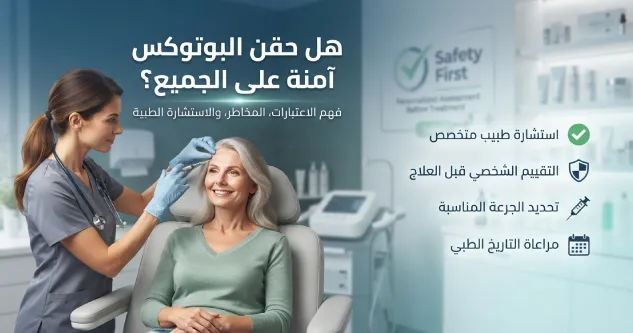 هل حقن البوتوكس آمنة على الجميع؟