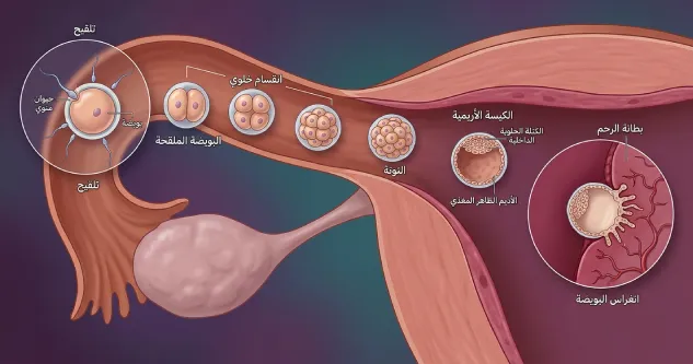 الأسابيع الأولى: من التلقيح إلى انغراس البويضة